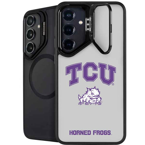 Texas Christian University Horned Frogs Logo Print Galaxy S25 Kickstand Case